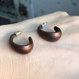 Earrings copper colour